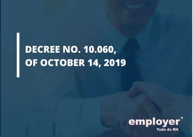 DECREE NO. 10.060, OF OCTOBER 14, 2019