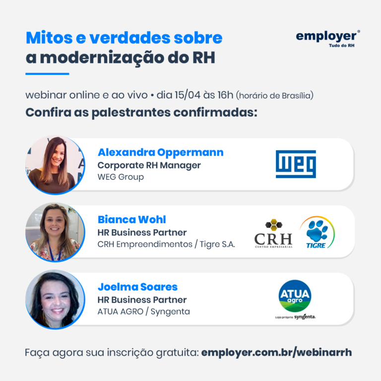 Webinar explica mitos e verdades sobre a modernização do RH