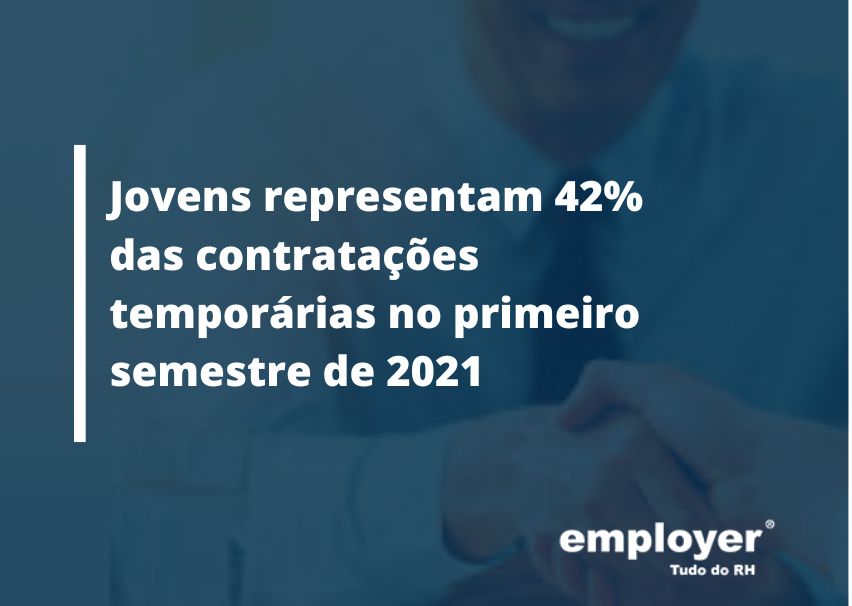 Jovens representam 42% das contratações temporárias no primeiro semestre de 2021