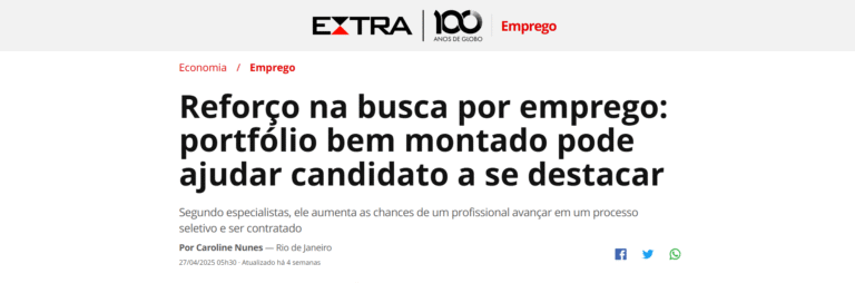 Reforço na busca por emprego: portfólio bem montado pode ajudar candidato a se destacar