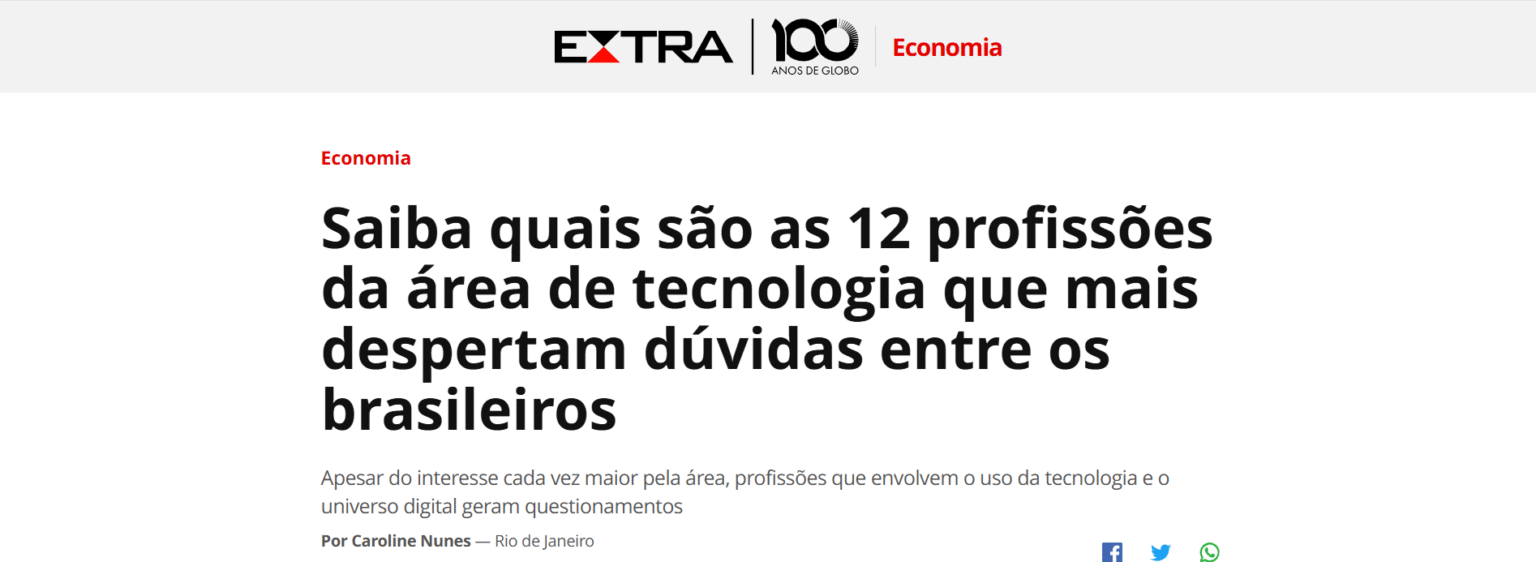 Saiba quais são as 12 profissões da área de tecnologia que mais despertam dúvidas entre os brasileiros