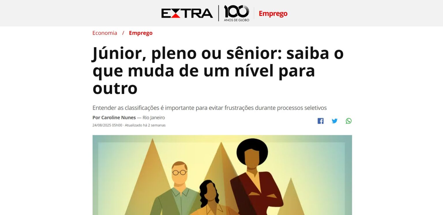 Júnior, pleno ou sênior: saiba o que muda de um nível para outro